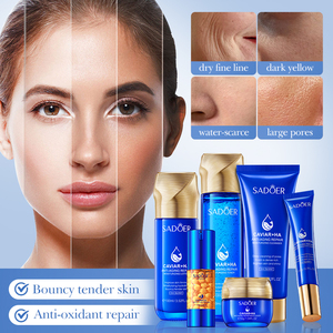Set de Cosméticos Coreanos SADOER OEM, Ácido Hialurónico de Caviar, Antiarrugas, Reparador, Hidratante, Set de Cuidado de la Piel de Lujo al por Mayor para <span class=keywords><strong>Mujer</strong></span> - Product Image 2
