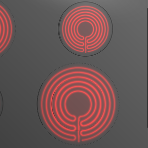 30 Inch Smoothtop Electric Cooktop with 4 Radiant Elements and Mechanical <b>Knob</b> Control - Product Image 2