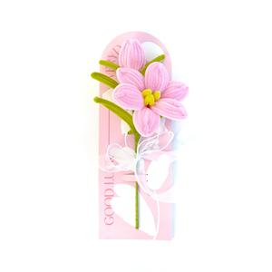 Tulipes artificielles torsadées faites à la main LUYI pour la décoration de la maison, cartes de vœux, Noël, Pâques, Saint-Valentin, vente en gros - Product Image 4