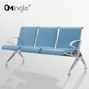 Mingle furnitur rumah sakit Modern ruang tunggu pasien 4-tempat duduk lembut PU kursi tunggu bandara - Product Image 3