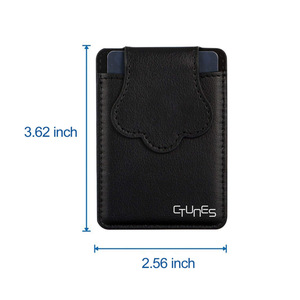 Creative phone back sticker <b>card</b> <b>holder</b>, 3M adhesive self-adhesive PU leather phone sticker, <b>card</b> <b>holder</b> gift, logo printable. - Product Image 2