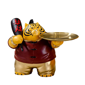 Adorno de Tigre de Resina Ecológica, Decoración Creativa para Sala de Estar, Estudio, Dormitorio, Piezas Maestras de Decoración para el Hogar - Product Image 5