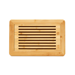Vente en gros en usine Grande planche à <span class=keywords><strong>pain</strong></span> en bambou naturel <span class=keywords><strong>de</strong></span> qualité supérieure en bois avec plateau à miettes, plateau <span class=keywords><strong>de</strong></span> service à <span class=keywords><strong>pain</strong></span> pour la cuisine - Product Image 1