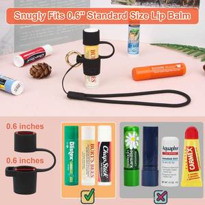 Custom Logo Portable Silicone Chapstick & Lip Balm Keychain <b>Holder</b> <b>Makeup</b> Accessories for Promotional & Business Gifts - Product Image 5