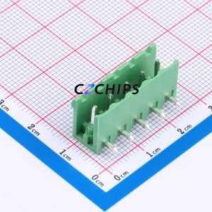 DB2ER-5.0-5P-GN Plug-in Terminal Block P=5mm Connector Board-to-Board / Socket - Open 1x5P 5mm Green - Product Image 1