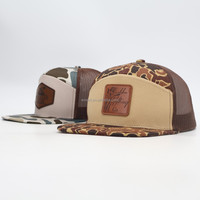 Alta calidad Richardson 7 paneles de malla personalizada Gorras logotipo bordado gorra de caza verde Camo Richardson 112 gorra de camionero