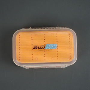 Selco 140*95*30mm accessoires de pêche portables <span class=keywords><strong>Orange</strong></span> ABS boîte à mouches leurres de pêche boîte de leurre à mouche - Product Image 4