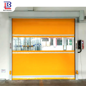 Pvc High Speed <strong>Rolling</strong> Door With Clear Window Fabric Rapid Roll Up Door Fast Plastic Roller <strong>Shutter</strong> Garage Doors Cheap - Product Image 2