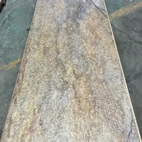Panneau de pierre flexible en travertin, imperméable et ignifuge, pour la décoration murale extérieure et le revêtement mural, type granit artificiel