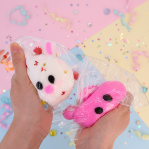 Nouveau jouet <span class=keywords><strong>anti</strong></span>-<span class=keywords><strong>stress</strong></span> en forme de tête de lapin mochi mignon et original, en TPR souple, pour enfants et adultes - Jouet sensoriel <span class=keywords><strong>anti</strong></span>-anxiété - Product Image 4