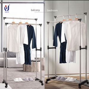 확장형 코트 모자 걸이 랙 가방 정리대 바닥 스탠드 옷걸이 수납 신발 홀더 및 4개의 유니버설 휠 포함 - Product Image 5