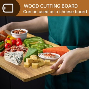 Juego de Tablas de Cortar de Madera con Ranura para Jugos (3 Piezas), Tablas de Cortar de Cocina de Madera de Acacia, Tabla para Cortar Carne - Product Image 5