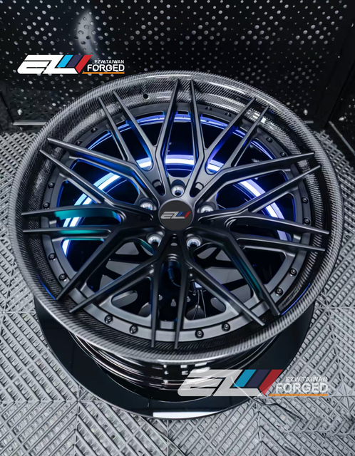 Carbon Fiber Wheels 2-piece Custom 18-24 Inch 5x114.3 5x112 5x108 Painting Chrome PVD New Aluminum Alloy Forged Wheel Rims