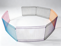 Enclos d'exercice pour hamsters en métal, vente en gros d'usine, enclos de marche pour petits animaux, grand espace, portable, durable, facile à assembler