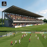 Gradins modulaires intelligents et personnalisables pour stade, terrain de football, événements en plein air, avec toit