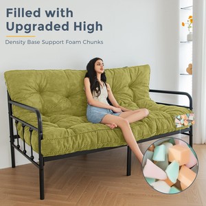 Colchón futón de <span class=keywords><strong>6</strong></span> "Colchón de suelo de tela con cable grueso de tamaño completo para adultos - Product Image 6