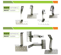 Système de fixation solaire pour toiture en tuiles SunX-Tech, rail en aluminium de type H anodisé pour le montage de modules photovoltaïques sur toiture en tuiles