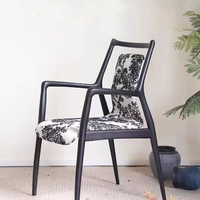Table à thé de réception en bois massif chaise accoudoir nouvelle chaise de loisirs en frêne nordique chinois pour ensembles de salle à manger meubles de maison appartements