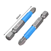 Jeu d'embouts de tournevis électriques en acier S2 antidérapant de 12 pièces avec embout croisé polyvalent avec utilisation de réparation de la tête de vis Ph1 Ph2 Ph3 Pz1 Pz2 Pz3