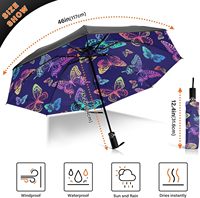 Trois fois pas cher fabricant chinois en gros promotionnel Logo personnalisé impression 3 parapluie pliant Paraguay