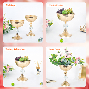 Eleganti Centrotavola in Metallo Dorato per Banchetti, Supporto per Piante e Fiori per Decorazioni <span class=keywords><strong>da</strong></span> <span class=keywords><strong>Tavola</strong></span> - Product Image 4