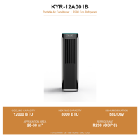Climatiseur portable 12000 BTU, chaleur et froid, R290, 4 en 1, chauffage et refroidissement avec télécommande pour chambre à coucher