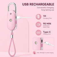 Alarme personnelle porte-clés 130 dB, sirène forte, alarme d'urgence SOS avec déclencheur par numérotation téléphonique, dispositif de sécurité portable pour femmes et enfants