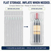 Sac gonflable à colonnes d'air personnalisé OEM Air-Dfly écologique pour l'expédition de bouteilles de vin, emballage protecteur antichoc