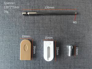 Connecteurs de panneaux de meubles en plastique modernes, accessoires de combinaison, fixations pour armoires, vis pour chambre à coucher, quincaillerie de porte GQK - Product Image 5