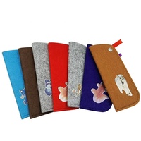 Xinhe Shengfu étui à lunettes en feutre boîte à lunettes en papier souple pochette souple colorée pochette en feutre pour lunettes de soleil sac à lunettes
