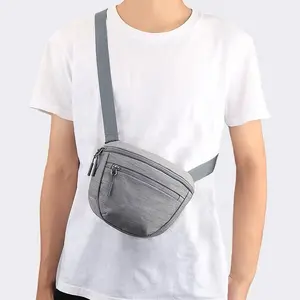 Custom Sports Nylon Small Crossbody Shoulder Bag for Men Women for Hiking Walking Biking Travel