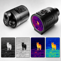 Monoculaire thermique 320x240 avec télémètre laser 50Hz 12um, portée de détection 870m, portée de mesure 1200m, zoom 2x-8x pour la chasse