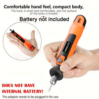 Ensemble de mini-meuleuses sans fil, outil rotatif à 3 vitesses variables avec kit d'accessoires de 41 pièces, source d'alimentation par batterie DIY