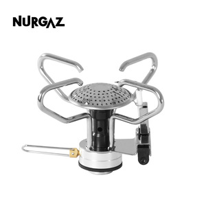 Estufa Portátil para Camping Nurgaz de 1350W con Encendido Electrónico, Plateada, Mini Estufa para Cocinar al Aire Libre - Product Image 3