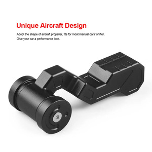 Car Gear <b>Knob</b> Aluminum Alloy Black Ergonomic <b>Shift</b> Lever For Manual Transmission 160mm 115mm - Product Image 2