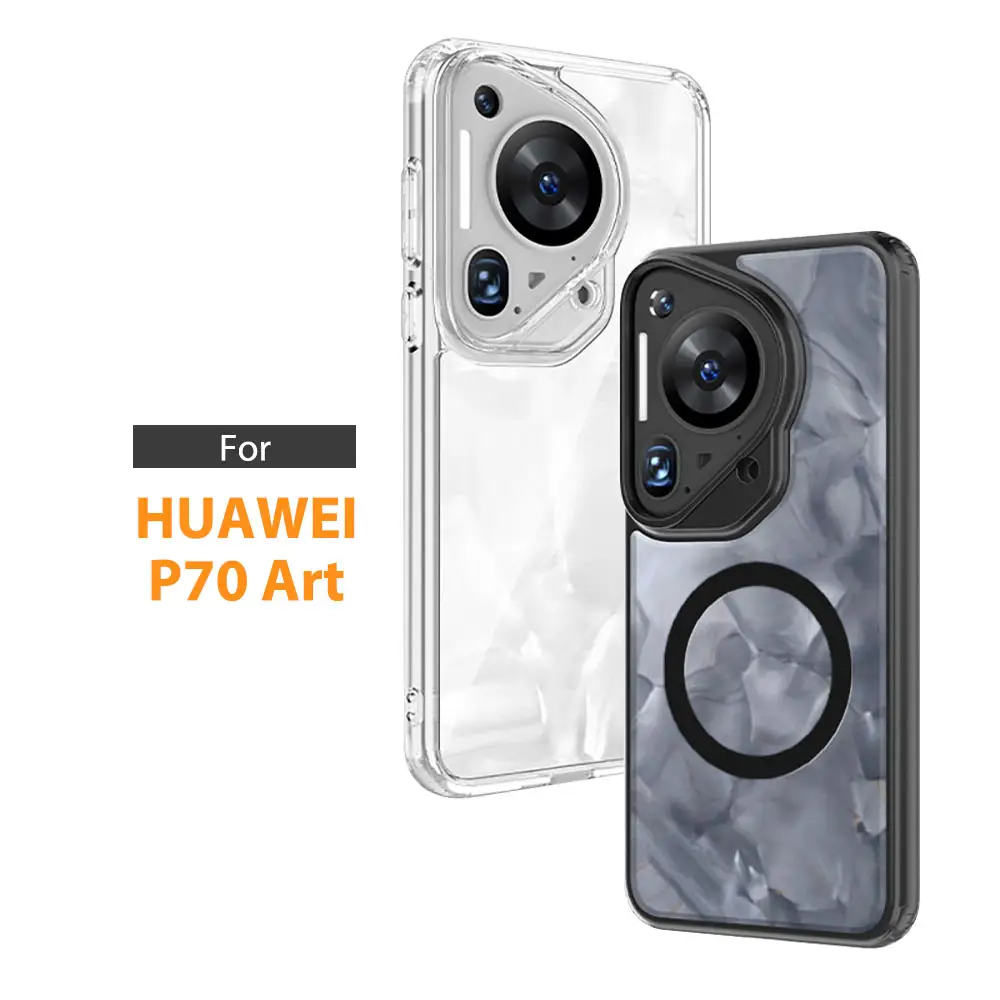 Hülle magnetischer Ring für Huawei P70 Kunstobjektiv Filme Kamera Protektor klar Telefon transparent gefrostet matt WLS91 Wlons