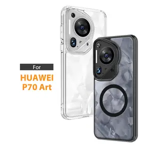 Huawei Huawei sanat Lens filmler için kılıf manyetik halka kamera koruyucu şeffaf telefon şeffaf buzlu mat WLS91 wlons