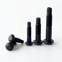 Baut Torsi JSS II 09 Kepala Bulat Hitam Struktur Baja, Baut Geser Torsi Putar, Kelas 10.9