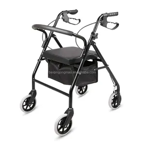 Leggero per adulti Rollator Walker con sedile pieghevole Multi-funzione anziani deambulatore per bambini