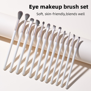 Amission, fabricant professionnel de qualité depuis 20 ans, OEM, personnalisation de l'ensemble de pinceaux de maquillage, 12 pièces, pinceaux de maquillage de luxe pour le visage, les yeux et le correcteur - Product Image 1