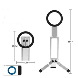Travel Foldable Tripod Magnetic Aluminum Alloy holder Phone Grip Stand Universal soft <b>Ring</b> Stress metal Bracket Mountaineering - Product Image 2