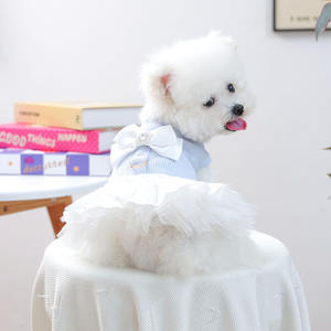 2025 Newest Autumn Winter Comfortable <strong>Pet</strong> Dog Princess Dress Clothes with Bowknot - Product Image 1