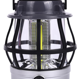<span class=keywords><strong>Lampe</strong></span> de camping LED à gradation rechargeable usb multifonction à énergie solaire <span class=keywords><strong>avec</strong></span> fonction de banque d'alimentation pour l'éclairage de secours extérieur - Product Image 2