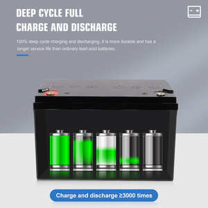 แบตเตอรี่ลิเธียมไอออน12โวลต์แบบชาร์จใหม่ได้ชุดแบตเตอรี่ Lifepo4 100Ah 12โวลต์พร้อม BMS LCD สำหรับ RV - Product Image 6