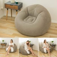 Fauteuil gonflable ultra doux au design moderne, pouf gonflable, canapé gonflable pour l'extérieur, le salon, la chambre et la salle de jeux