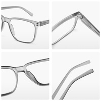 Monturas Ópticas de Moda, Monturas de Gafas Cuadradas Coloridas, Logotipo Personalizado, Unisex, Anti Luz Azul, Gafas de Lectura Transparentes de PC