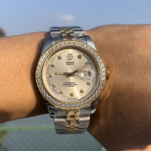 Reloj de pulsera mecánico con caja de zafiro de alta calidad de lujo Reloj Para Hombre Relojes mecánicos automáticos de diamante - Product Image 2