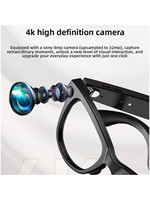 Lunettes Intelligentes IA Huaqiangbei M02 Ultra de Chine avec Étui de Recharge, Caméra 8 Mégapixels et Fonctionnalités de Traduction