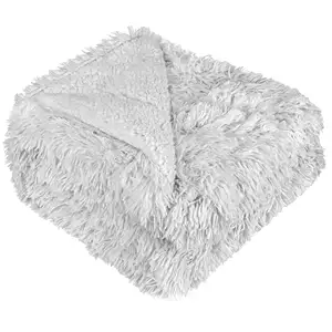 Мягкое пушистое одеяло из искусственного меха, мохнатое пушистое теплое одеяло из флиса для кровати, дивана, дивана