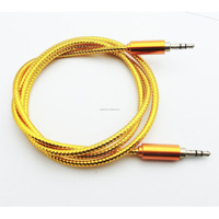 OEM Car 1m 3ft ps4 Cable pioneer Audio Aux to Phone to 3 Pin 3.5mm Aux Audio Cable Auxiliar with Microphone Retail Box